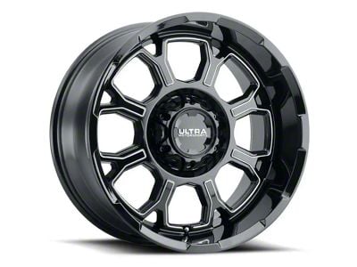 Ultra Wheels Commander Gloss Black Milled 6-Lug Wheel; 20x10; -19mm Offset (04-08 F-150)