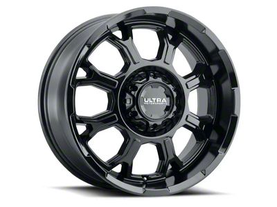 Ultra Wheels Commander Gloss Black 6-Lug Wheel; 17x9; 12mm Offset (04-08 F-150)