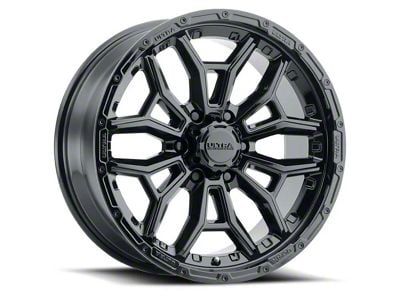 Ultra Wheels Warmonger 6 Gloss Black 6-Lug Wheel; 17x9; 12mm Offset (07-13 Sierra 1500)