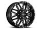 Ultra Wheels Hunter Gloss Black Milled 8-Lug Wheel; 20x9; 18mm Offset (11-14 Sierra 2500 HD)