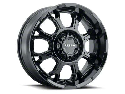 Ultra Wheels Commander Gloss Black 6-Lug Wheel; 20x9; 18mm Offset (07-13 Silverado 1500)