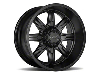 Ultra Wheels Menace Satin Black 6-Lug Wheel; 17x9; 18mm Offset (07-13 Silverado 1500)