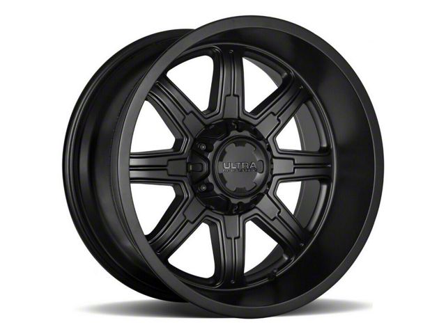 Ultra Wheels Menace Satin Black 6-Lug Wheel; 18x9; 18mm Offset (07-13 Silverado 1500)