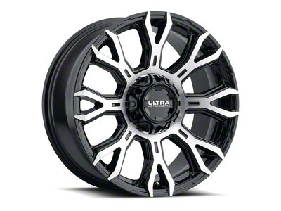 Ultra Wheels Scorpion Gloss Black with Diamond Cut Face 8-Lug Wheel; 20x10; -25mm Offset (10-18 RAM 2500)