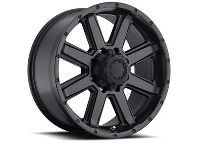 Ultra Wheels Crusher Satin Black 8-Lug Wheel; 18x8.5; 12mm Offset (11-16 F-350 Super Duty SRW)