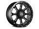 Ultra Wheels Nemesis Gloss Black with CNC Milled Accents 8-Lug Wheel; 18x9; 1mm Offset (11-16 F-350 Super Duty SRW)