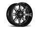Ultra Wheels Menace Gloss Black with Diamond Cut Accents 6-Lug Wheel; 20x9; 18mm Offset (14-18 Sierra 1500)