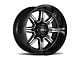 Ultra Wheels Menace Gloss Black with Diamond Cut Accents 6-Lug Wheel; 17x9; 12mm Offset (15-20 F-150)