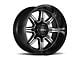 Ultra Wheels Menace Gloss Black with Diamond Cut Accents 6-Lug Wheel; 17x9; 18mm Offset (15-20 F-150)