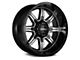 Ultra Wheels Menace Gloss Black with Diamond Cut Accents 6-Lug Wheel; 18x9; 18mm Offset (15-20 Yukon)