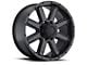 Ultra Wheels Crusher Satin Black 8-Lug Wheel; 18x8.5; 12mm Offset (23-24 F-350 Super Duty SRW)