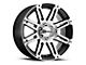 Ultra Wheels Machine Gloss Black with Diamond Cut Face 8-Lug Wheel; 17x8.5; 12mm Offset (23-24 F-350 Super Duty SRW)