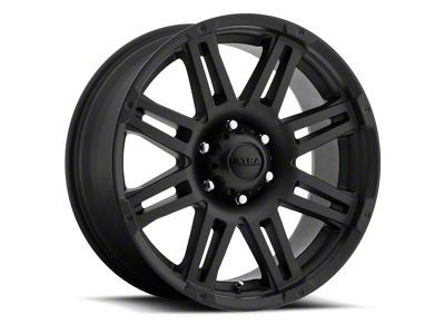 Ultra Wheels Machine Satin Black with Gloss Black Logo 8-Lug Wheel; 20x9; 18mm Offset (23-24 F-350 Super Duty SRW)
