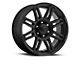 Ultra Wheels Machine Satin Black with Gloss Black Logo 8-Lug Wheel; 20x9; 18mm Offset (23-24 F-350 Super Duty SRW)