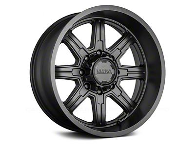 Ultra Wheels Menace Satin Black 8-Lug Wheel; 17x9; 12mm Offset (23-24 F-350 Super Duty SRW)