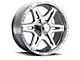 Ultra Wheels Badlands Polished 6-Lug Wheel; 17x9; 12mm Offset (2024 Ranger)