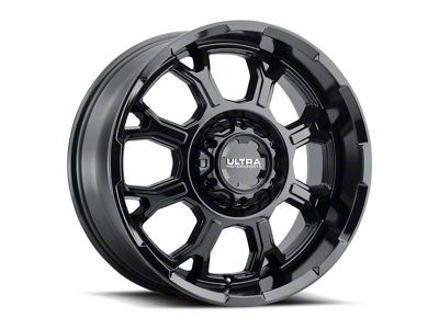 Ultra Wheels Commander Gloss Black 5-Lug Wheel; 17x9; 12mm Offset (94-01 RAM 1500)