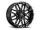 Ultra Wheels Hunter Gloss Black Milled 5-Lug Wheel; 20x10; -25mm Offset (94-01 RAM 1500)