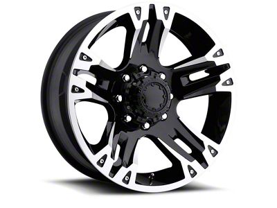 Ultra Wheels Maverick Gloss Black Machined 6-Lug Wheel; 20x9; 18mm Offset (99-06 Sierra 1500)