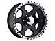 Ultra Wheels Rogue Gloss Black Machined 6-Lug Wheel; 17x8; 10mm Offset (99-06 Sierra 1500)