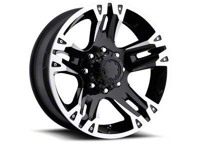 Ultra Wheels Maverick Gloss Black Machined 6-Lug Wheel; 17x8; 10mm Offset (99-06 Silverado 1500)