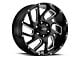 Ultra Wheels Carnage Gloss Black Milled 5-Lug Wheel; 20x9; 18mm Offset (05-11 Dakota)