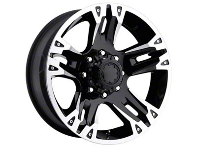 Ultra Wheels Maverick Gloss Black Machined 5-Lug Wheel; 16x8; 10mm Offset (05-11 Dakota)