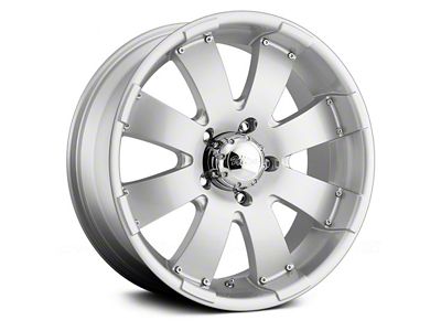 Ultra Wheels Mako Bright Silver with Ultra Armor All-Season Coating 8-Lug Wheel; 17x8; 25mm Offset (17-22 F-250 Super Duty)