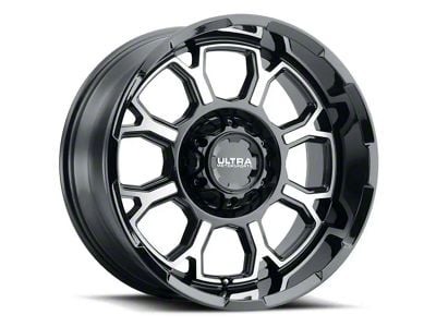 Ultra Wheels Commander Gloss Black Machined 6-Lug Wheel; 18x9; 18mm Offset (19-24 RAM 1500)