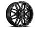Ultra Wheels Hunter Gloss Black Milled 8-Lug Wheel; 20x9; 18mm Offset (06-08 RAM 1500 Mega Cab)