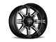 Ultra Wheels Menace Gloss Black with Diamond Cut Accents 8-Lug Wheel; 18x9; 12mm Offset (06-08 RAM 1500 Mega Cab)