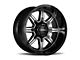 Ultra Wheels Menace Gloss Black with Diamond Cut Accents 8-Lug Wheel; 20x10; -25mm Offset (06-08 RAM 1500 Mega Cab)