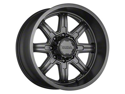 Ultra Wheels Menace Satin Black 8-Lug Wheel; 17x9; 12mm Offset (06-08 RAM 1500 Mega Cab)