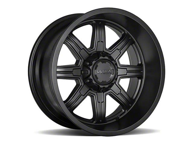 Ultra Wheels Menace Satin Black 8-Lug Wheel; 18x9; 12mm Offset (06-08 RAM 1500 Mega Cab)