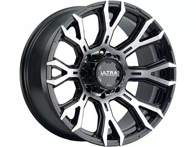 Ultra Wheels Scorpion Gloss Black with Diamond Cut Face 6-Lug Wheel; 20x10; -25mm Offset (19-23 Ranger)