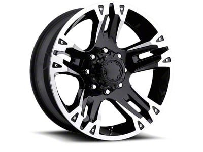 Ultra Wheels Maverick Gloss Black Machined 6-Lug Wheel; 20x9; 18mm Offset (19-24 Sierra 1500)