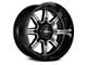 Ultra Wheels Menace Gloss Black with Diamond Cut Accents 6-Lug Wheel; 20x10; -25mm Offset (19-24 Sierra 1500)