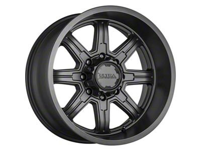 Ultra Wheels Menace Satin Black 8-Lug Wheel; 17x9; 12mm Offset (07-10 Sierra 2500 HD)