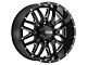 Ultra Wheels Hunter Gloss Black Milled 8-Lug Wheel; 17x9; 12mm Offset (07-10 Sierra 3500 HD SRW)