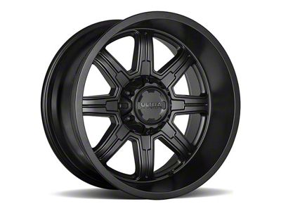 Ultra Wheels Menace Satin Black 8-Lug Wheel; 18x9; 12mm Offset (07-10 Silverado 2500 HD)