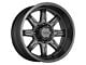 Ultra Wheels Menace Satin Black 8-Lug Wheel; 17x9; 12mm Offset (07-10 Silverado 3500 HD SRW)