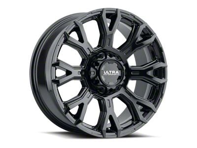 Ultra Wheels Scorpion Gloss Black 6-Lug Wheel; 17x9; 18mm Offset (07-14 Yukon)