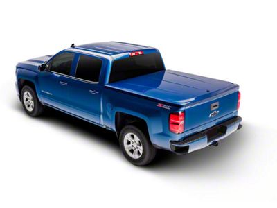 UnderCover SE Smooth Hinged Tonneau Cover; Unpainted (07-14 Sierra 2500 HD w/ 6.50-Foot Standard Box)