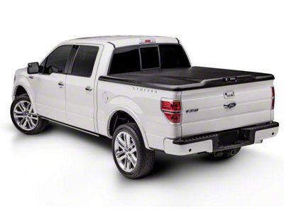 UnderCover Elite Hinged Tonneau Cover; Black Textured (15-19 Silverado 2500 HD w/ 6.50-Foot Standard Box)