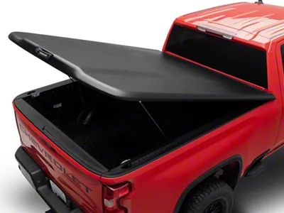 UnderCover Elite Hinged Tonneau Cover; Black Textured (20-25 Silverado 2500 HD w/ 6.90-Foot Standard Box)