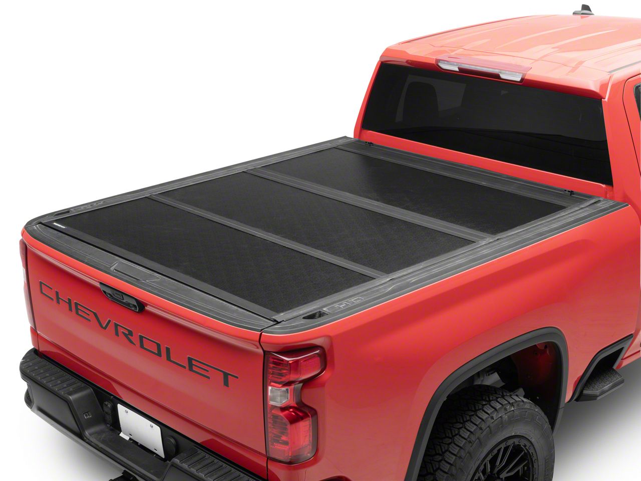 UnderCover Silverado 2500 Flex Tri-Fold Tonneau Cover; Black Textured ...