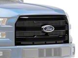 RedRock Upper Replacement Grille; Gloss Black (15-17 F-150, Excluding Raptor)