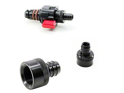 UPR Products QT Drain Valve Barb Fitting (15-23 F-150 w/ Plastic Oil Pan)