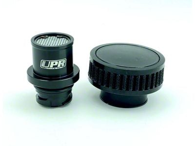 UPR Products Baffled Billet One-Way Valve Cover Crankcase Breather Kit (14-18 V8 Sierra 1500)