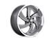 US Mag Desperado Anthracite Milled Diamond Cut Milled 6-Lug Wheel; 22x9; 25mm Offset (04-08 F-150)